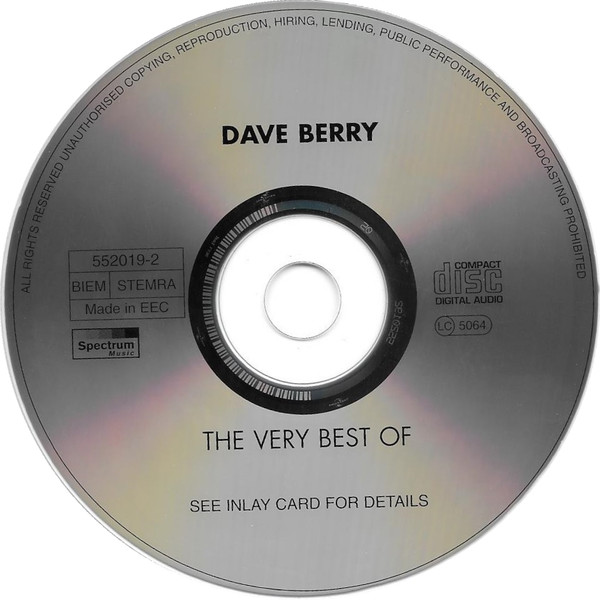 Dave Berry - The Very Best Of (CD, Comp, RE)
