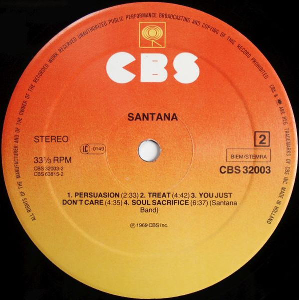 Santana - Santana (LP, Album, RE)