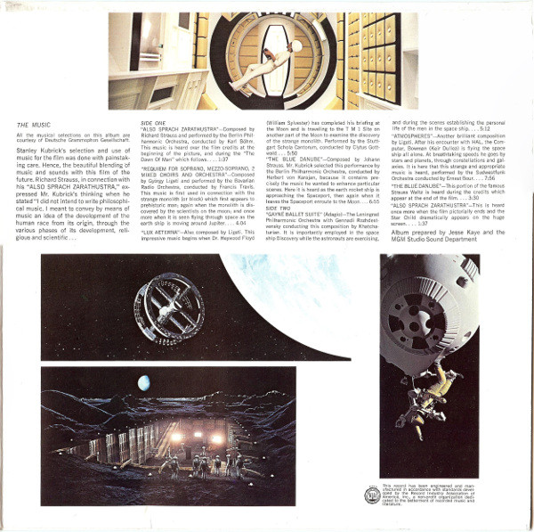 Various - 2001: A Space Odyssey (Music From The Motion Picture Sound Track) (LP, Album, RE, RP, Gat)