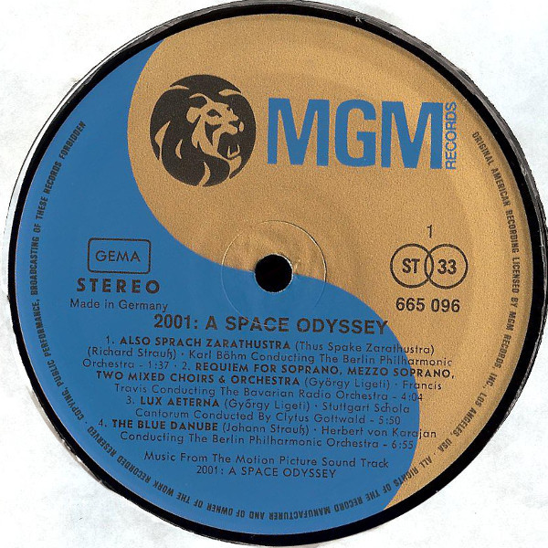 Various - 2001: A Space Odyssey (Music From The Motion Picture Sound Track) (LP, Album, RE, RP, Gat)