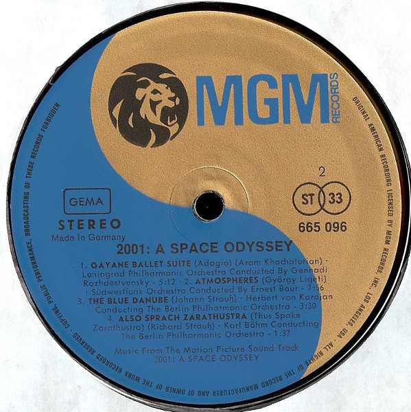 Various - 2001: A Space Odyssey (Music From The Motion Picture Sound Track) (LP, Album, RE, RP, Gat)