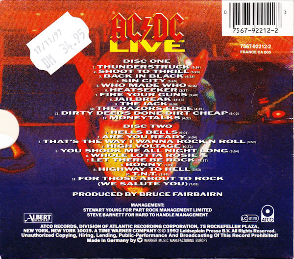 AC/DC - Live (2xCD, Album, S/Edition, Spe)