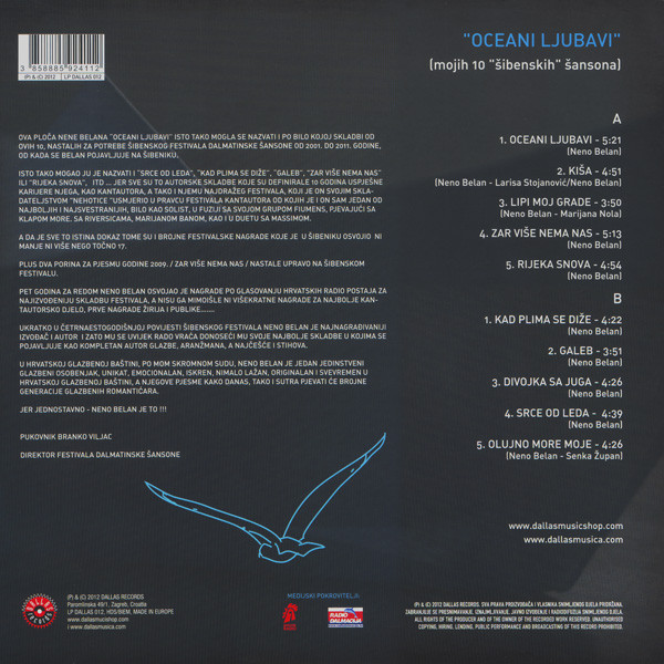 Neno Belan & Fiumens - Oceani Ljubavi (LP, Album)