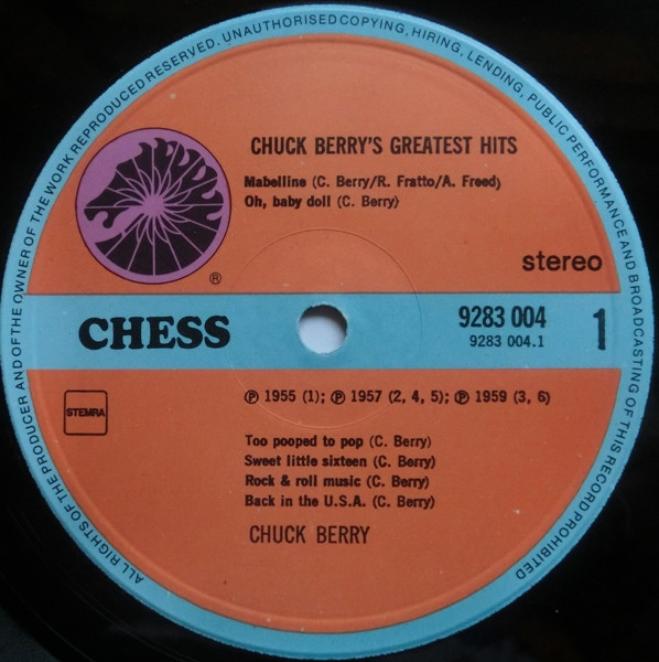 Chuck Berry - Chuck Berry Greatest Hits (LP, Comp)