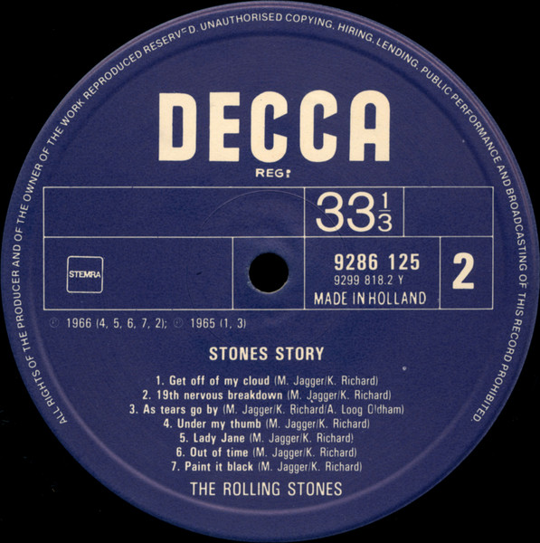 The Rolling Stones - Stones Story (2xLP, Comp)