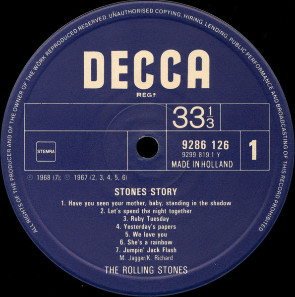 The Rolling Stones - Stones Story (2xLP, Comp)