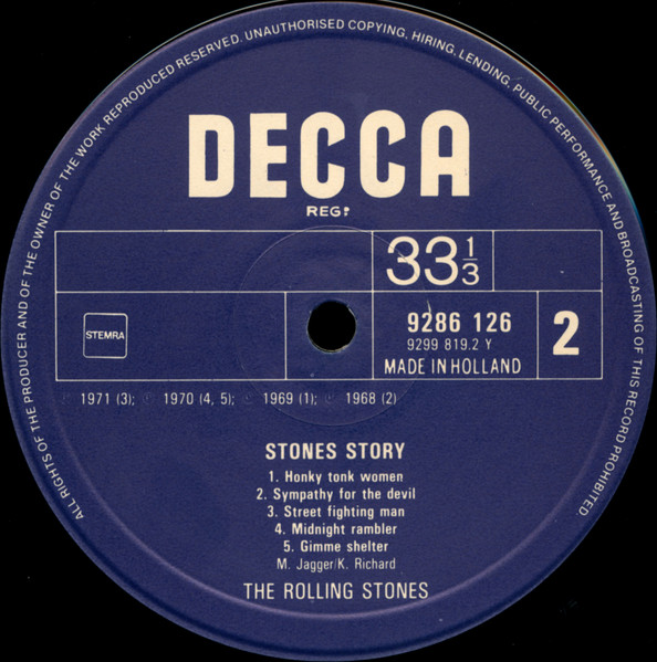 The Rolling Stones - Stones Story (2xLP, Comp)