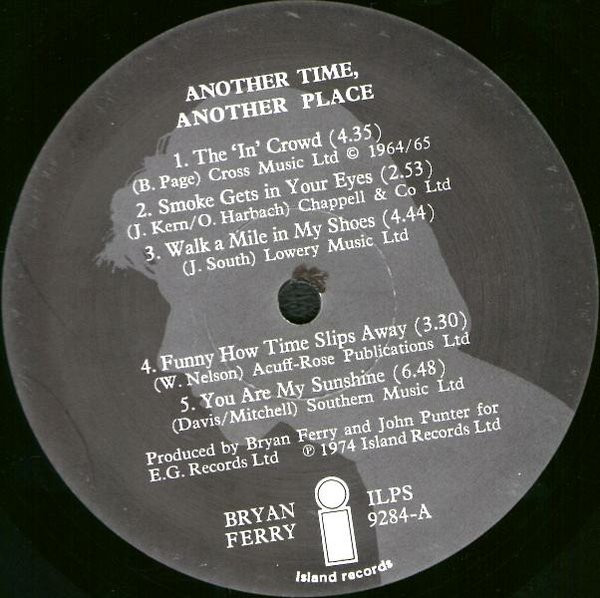 Bryan Ferry - Another Time, Another Place (LP, Album, Gat)