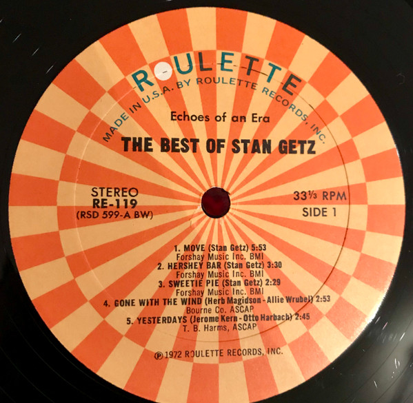 Stan Getz - The Best Of Stan Getz (2xLP, Comp)