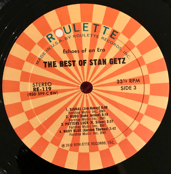 Stan Getz - The Best Of Stan Getz (2xLP, Comp)