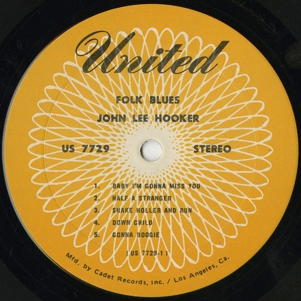 John Lee Hooker - Folk Blues (LP, Comp, RE)