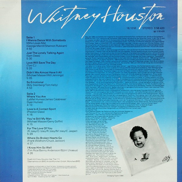 Whitney Houston - Whitney (LP, Album)