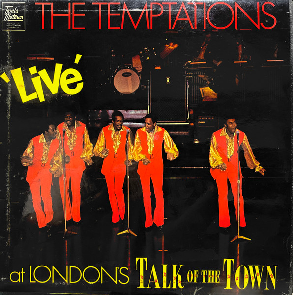 The Temptations - Live At London's Talk Of The Town (LP, Album)