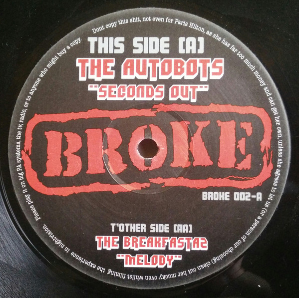 The Autobots* / The Breakfastaz - Seconds Out / Melody (12