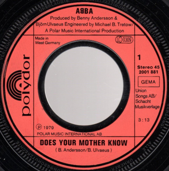 ABBA - Does Your Mother Know / Kisses Of Fire (7