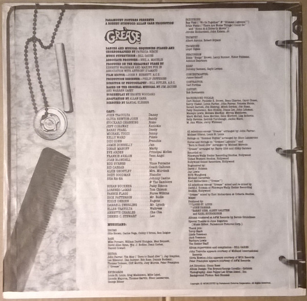 Various - Grease (The Original Soundtrack From The Motion Picture) (2xLP, Album, Gat)