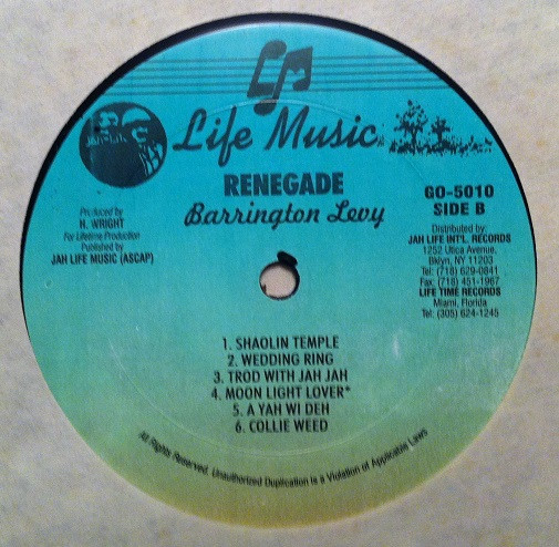 Barrington Levy - Renegade (LP)