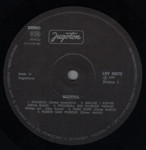 Marina Perazić - Marina (LP, Album)