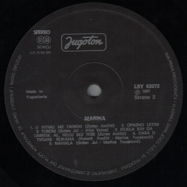Marina Perazić - Marina (LP, Album)