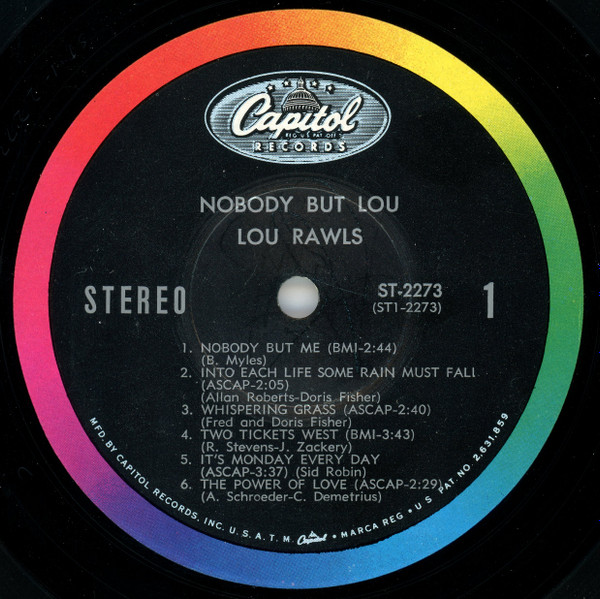 Lou Rawls - Nobody But Lou (LP)