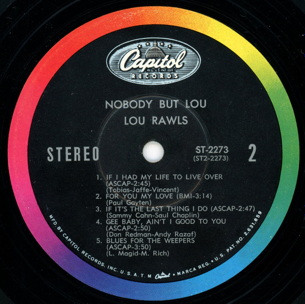 Lou Rawls - Nobody But Lou (LP)