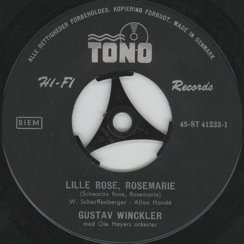 Gustav Winckler - Lille Rose, Rosemarie / Jeg Ved (7