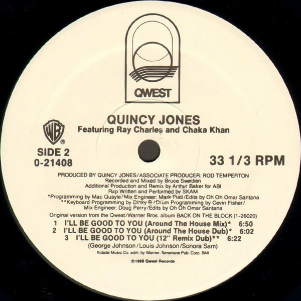 Quincy Jones Featuring Ray Charles And Chaka Khan - I'll Be Good To You (12