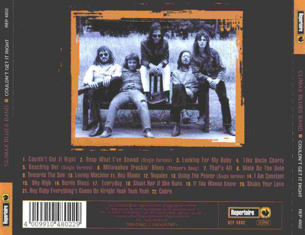 Climax Blues Band - Couldn't Get It Right (CD, Comp, RE, Son)