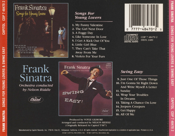 Frank Sinatra - Songs For Young Lovers & Swing Easy (CD, Comp, Mono, RM, Cap)