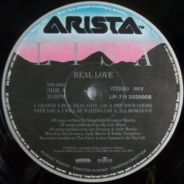 Lisa Stansfield - Real Love (LP, Album)