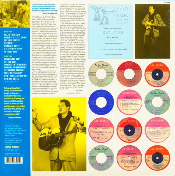 Benny Joy - Crash The Party (The Benny Joy Story 1957-61 Vol.1) (LP, Comp)