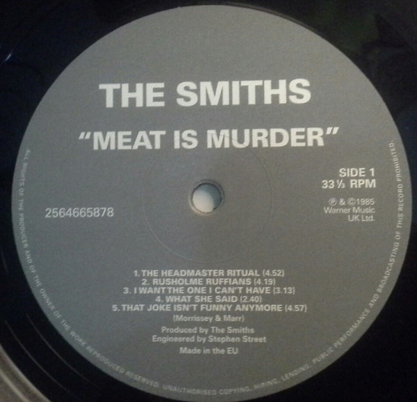 The Smiths - Meat Is Murder (LP, Album, RE, RM)