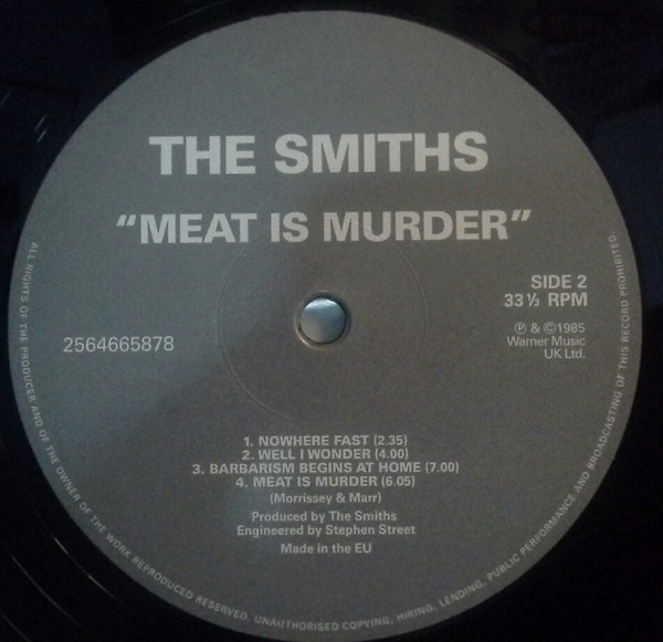 The Smiths - Meat Is Murder (LP, Album, RE, RM)