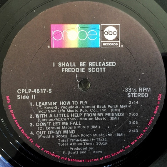 Freddie Scott (2) - I Shall Be Released (LP, Album)