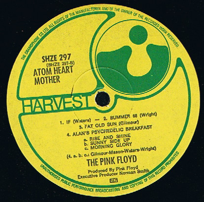 Pink Floyd - Atom Heart Mother (LP, Album, Gat)