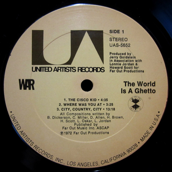 War - The World Is A Ghetto (LP, Album, Ter)