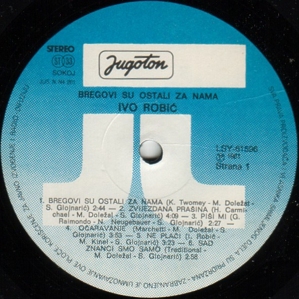 Ivo Robić - Bregovi Su Ostali Za Nama (LP, Album)
