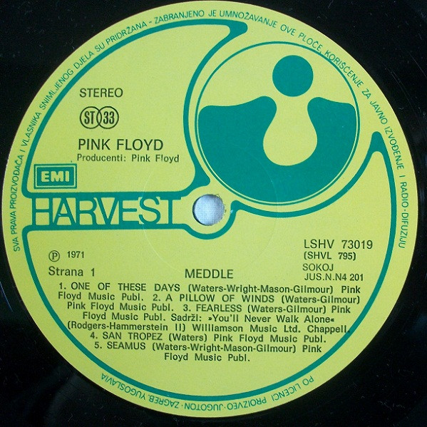 Pink Floyd - Meddle (LP, Album, RP, Gat)