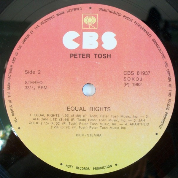 Peter Tosh - Equal Rights (LP, Album)