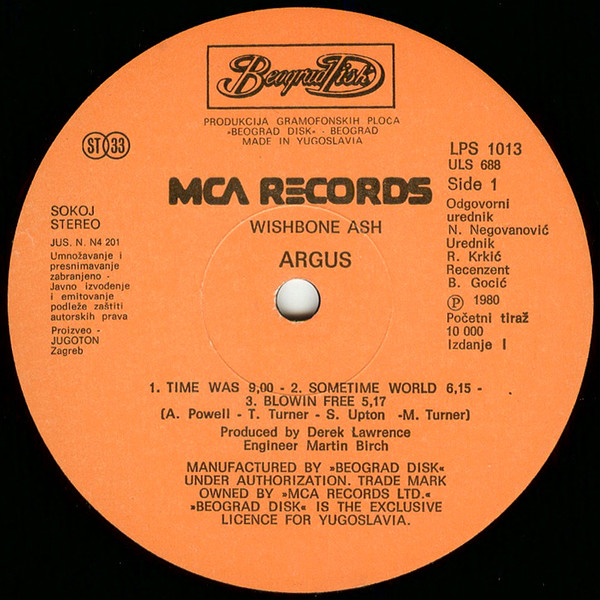 Wishbone Ash - Argus (LP, Album, RP, 2nd)