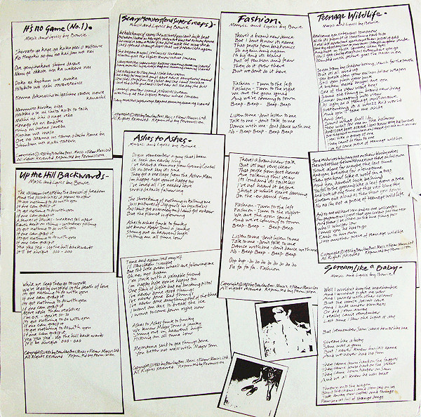 David Bowie - Scary Monsters (LP, Album)