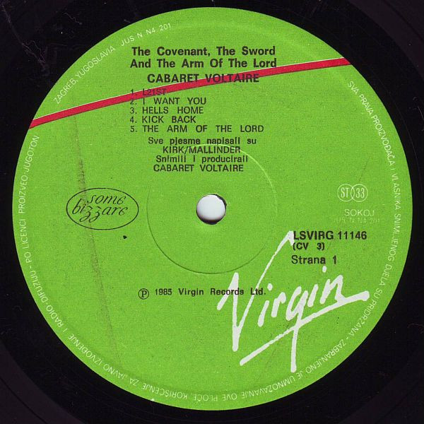 Cabaret Voltaire - The Covenant, The Sword And The Arm Of The Lord (LP, Album)