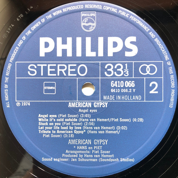 American Gypsy - Angel Eyes (LP, Album)