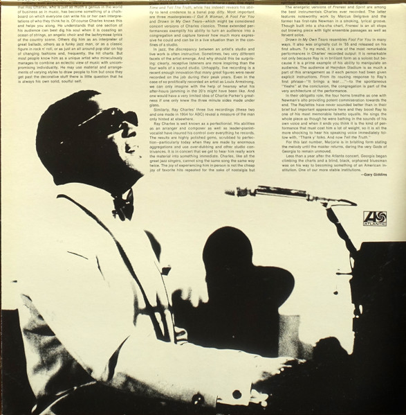 Ray Charles - Live (2xLP, Album, Comp, Mono)
