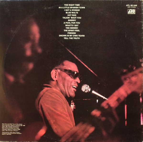 Ray Charles - Live (2xLP, Album, Comp, Mono)