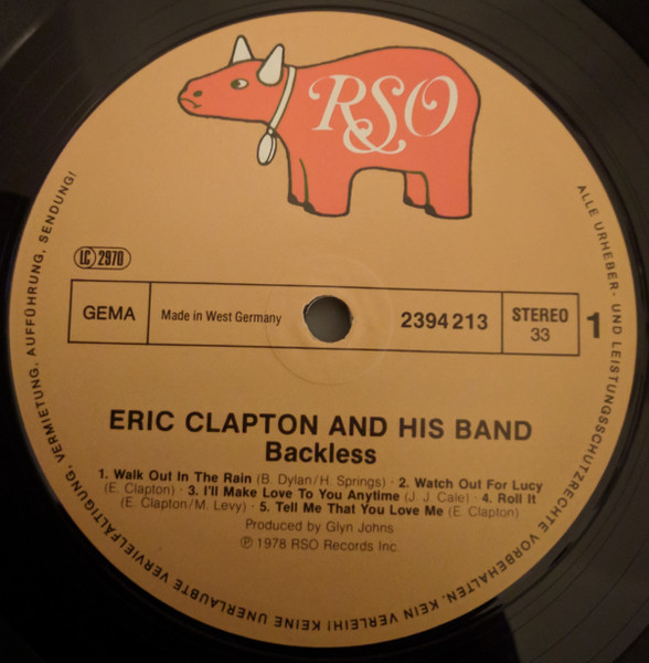 Eric Clapton - Backless (LP, Album)