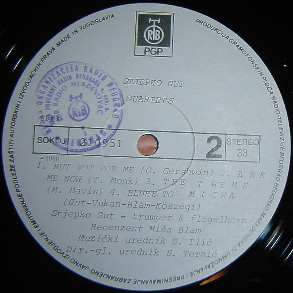 Stjepko Gut - Quartets (LP, Comp)