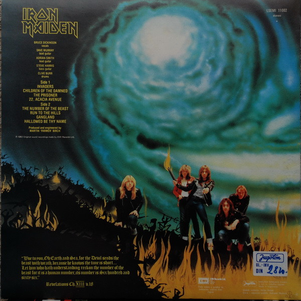 Iron Maiden - The Number Of The Beast (LP, Album)