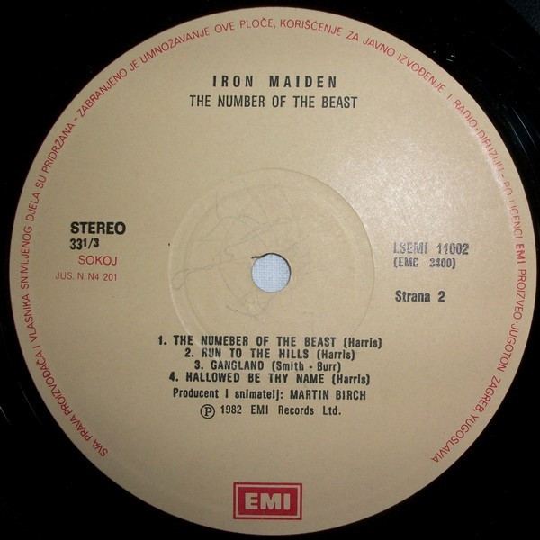 Iron Maiden - The Number Of The Beast (LP, Album)