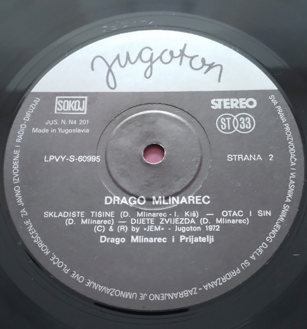 Drago Mlinarec - Pjesme S Planine (LP, Album, RP, Bla)